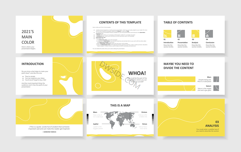 扁平商务风PPT模板