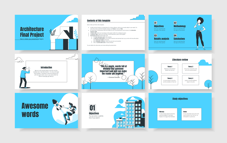 扁平商务风PPT模板