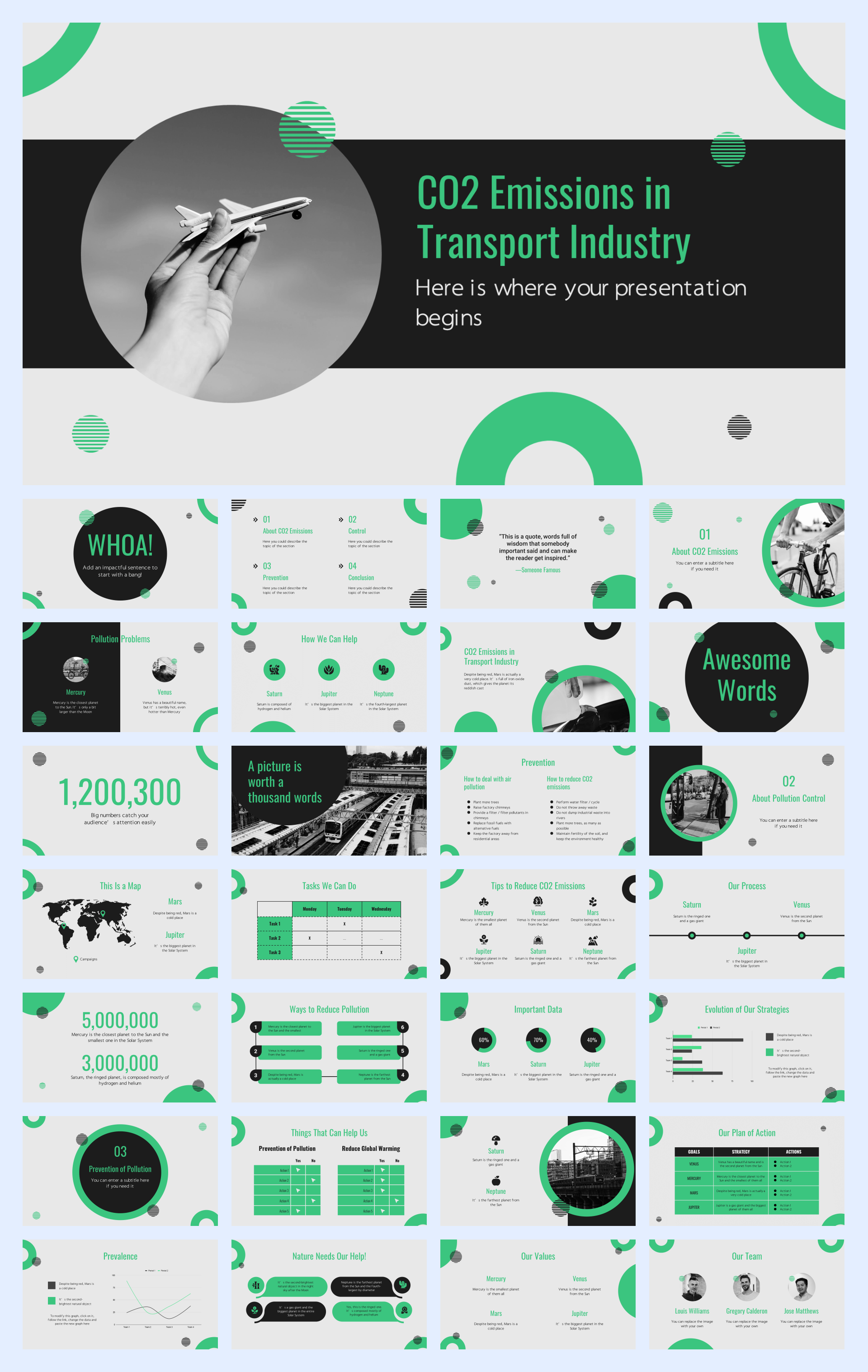 扁平商务风PPT模板
