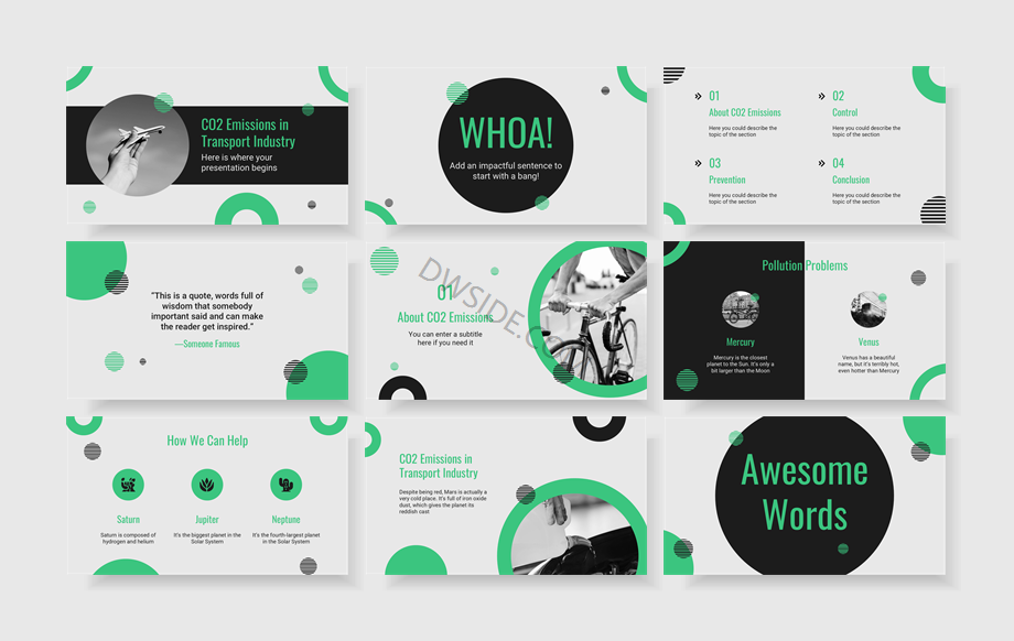 扁平商务风PPT模板