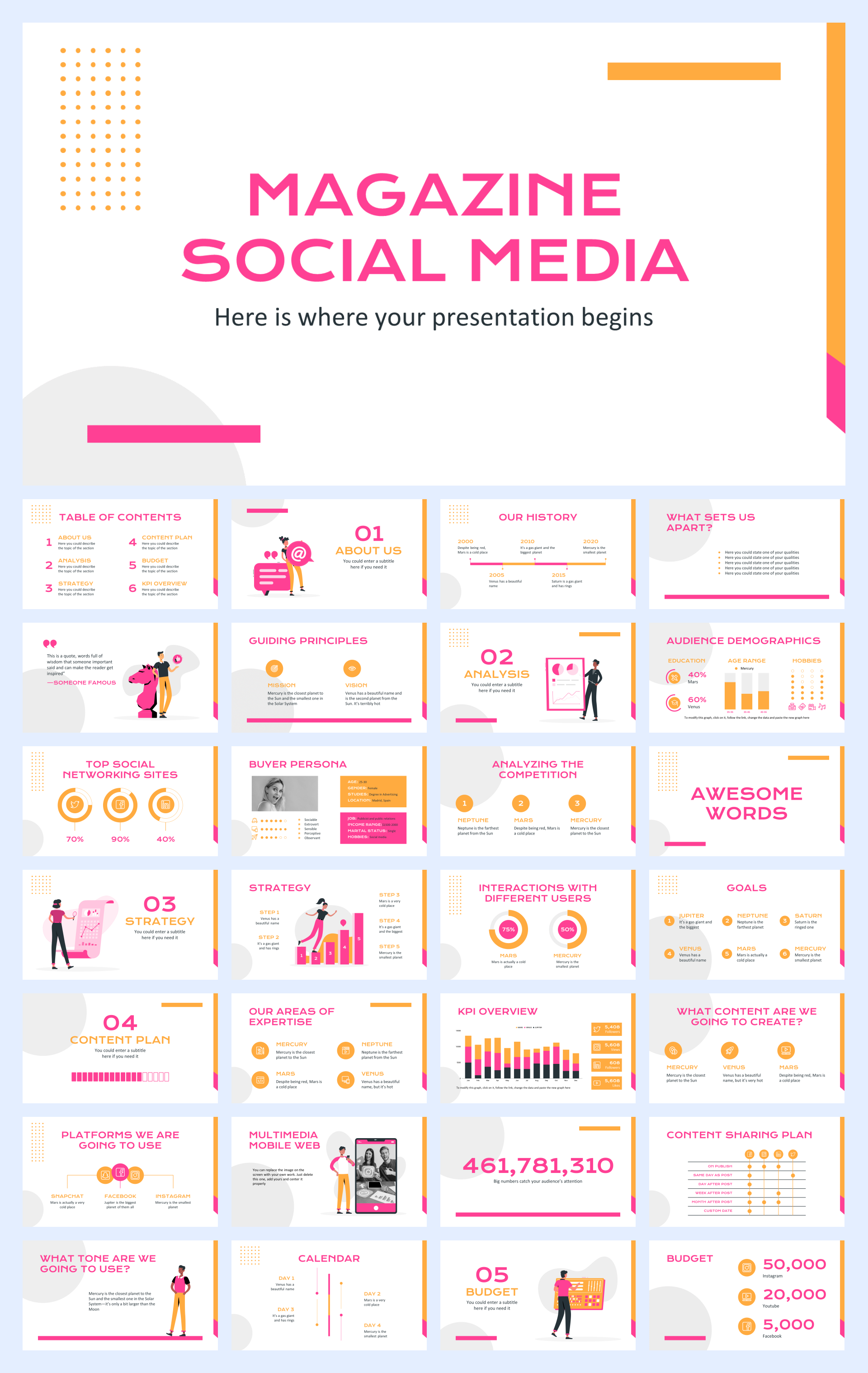 扁平商务风PPT模板