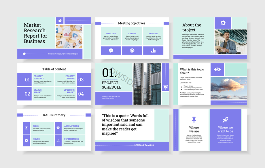 扁平商务风PPT模板