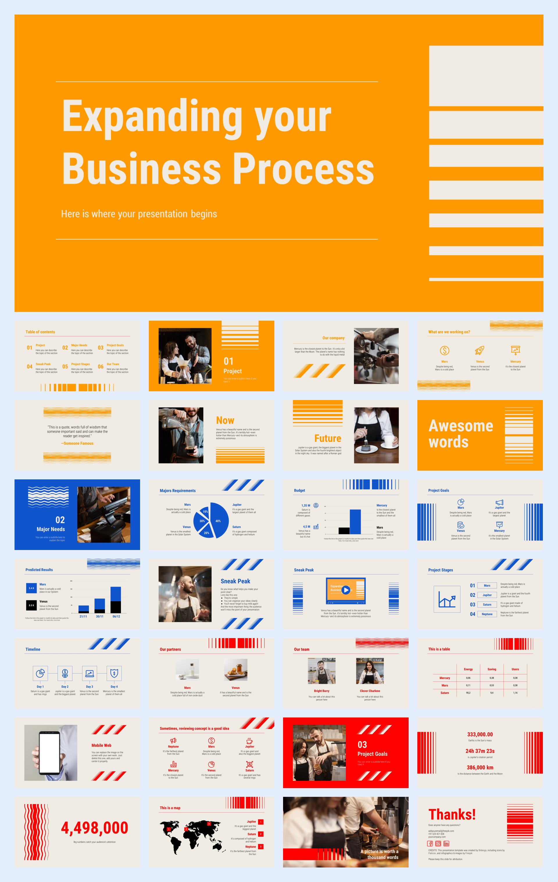 扁平商务风PPT模板