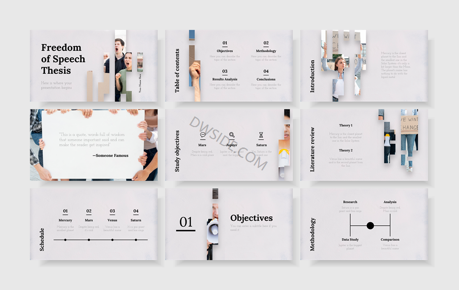 扁平商务风PPT模板