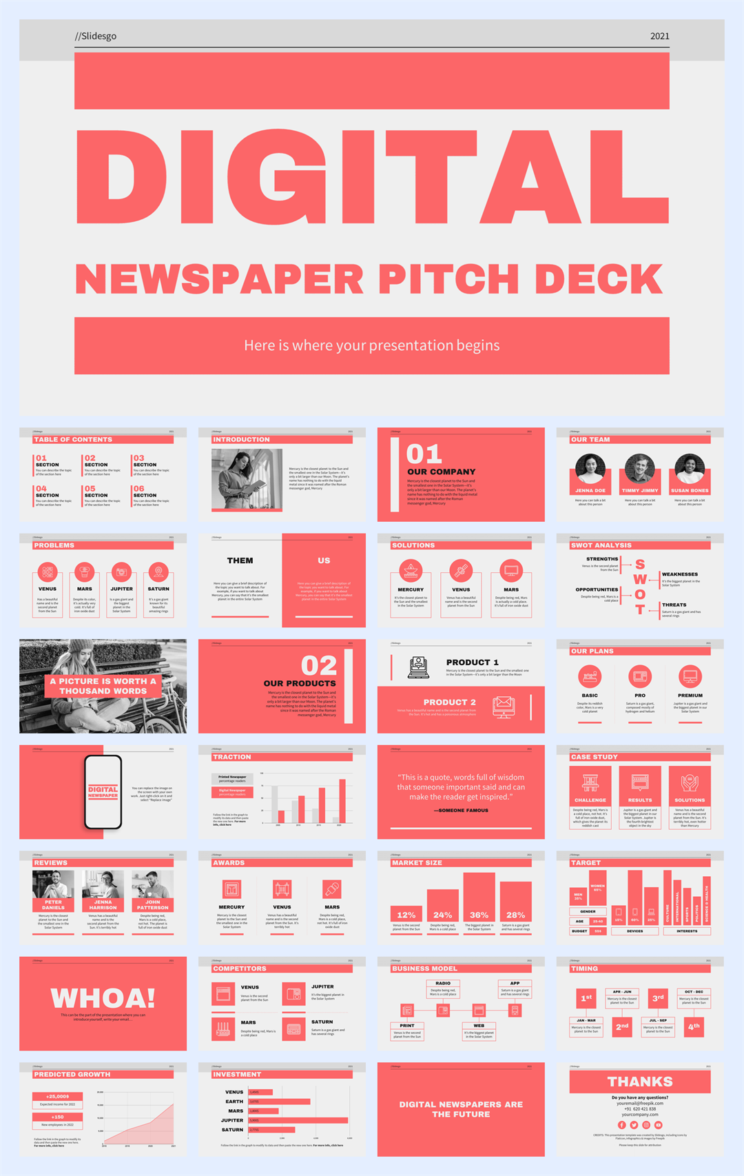 扁平商务风PPT模板