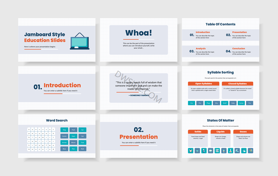 扁平商务风PPT模板