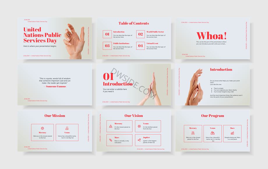 扁平商务风PPT模板