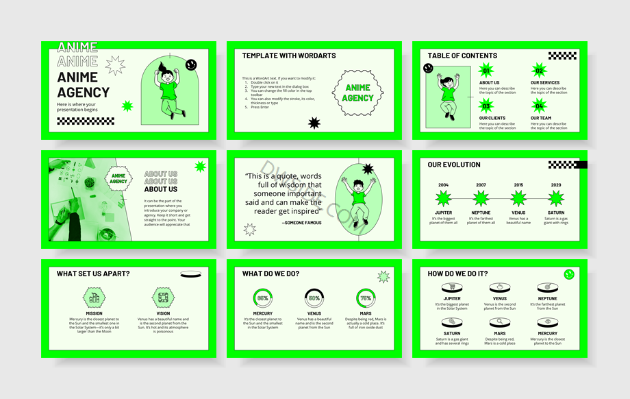 扁平商务风PPT模板