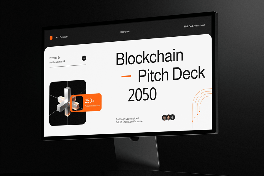 现代区块链PPT模板 (PPT,PPTX)