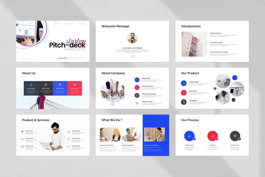 商业路演报告PPT模板 (PPTX)