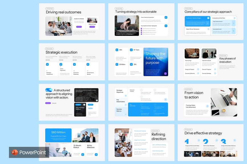 计划战略PPT模板 (PPTX)