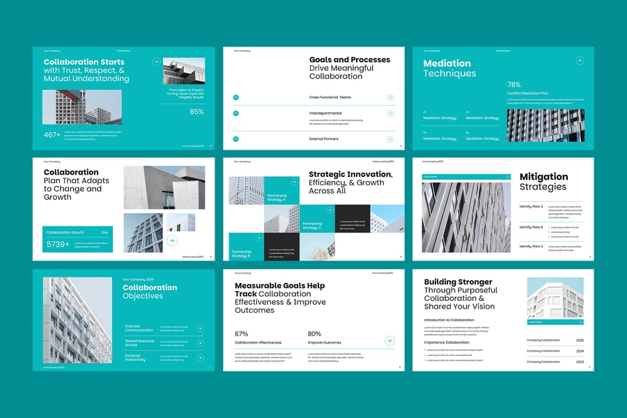 协作计划PPT模板 (PPTX)