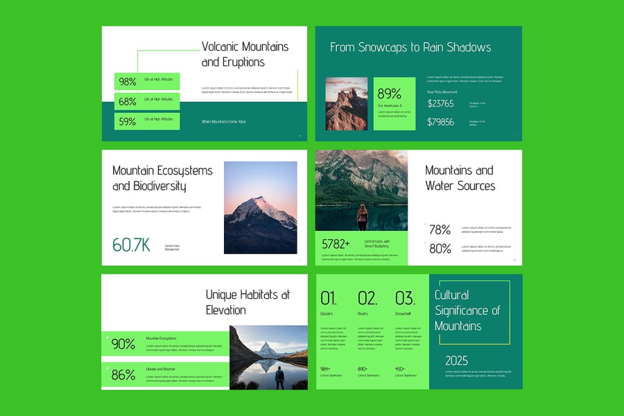 度假景区介绍PPT模板 (PPTX)