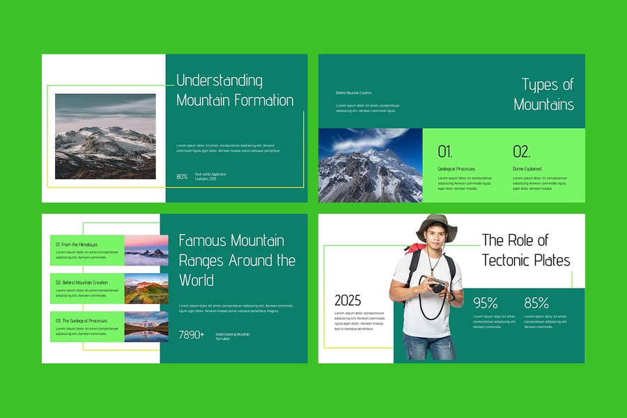 度假景区介绍PPT模板 (PPTX)