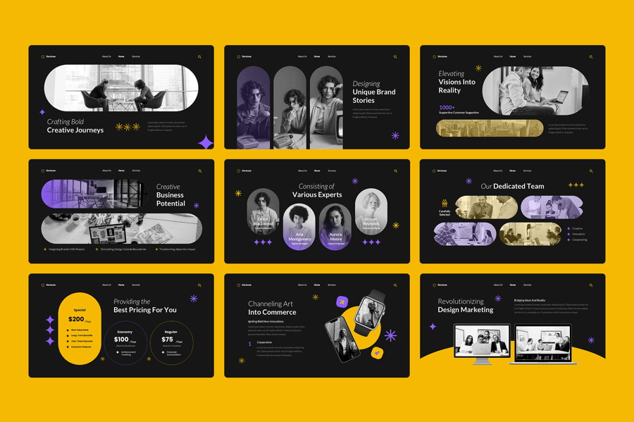 代理创意演示模板PPT模板 (PPTX)