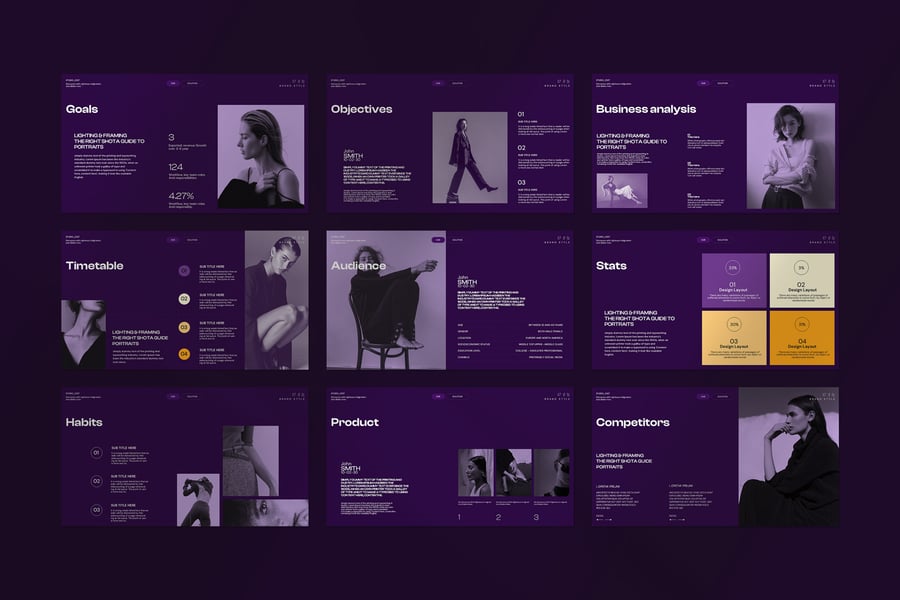 创意简短的PPT模板 (PPTX)