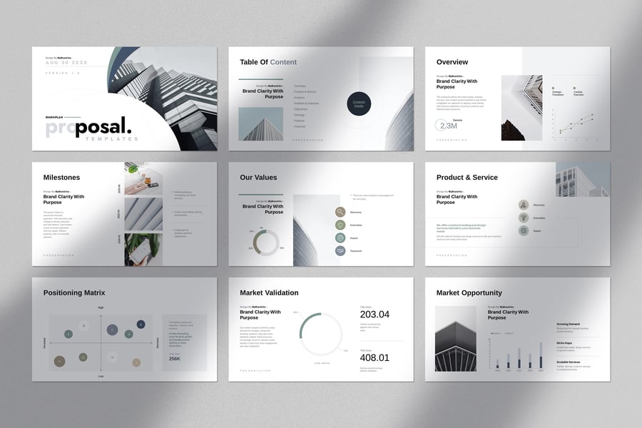 业务项目提案PPT模板 (PPTX)