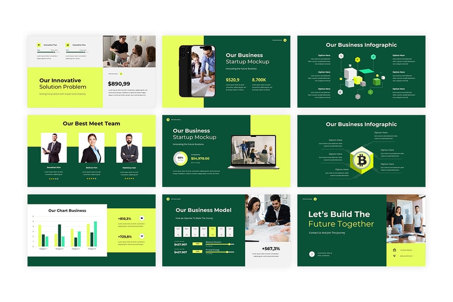 项目启动/路演PPT模板 (PPT,PPTX)