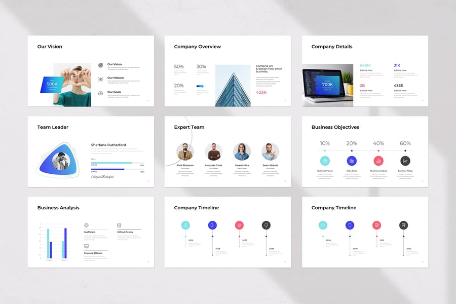 商务路演PPT模板 (PPTX)