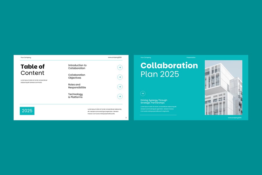 协作计划PPT模板 (PPTX)