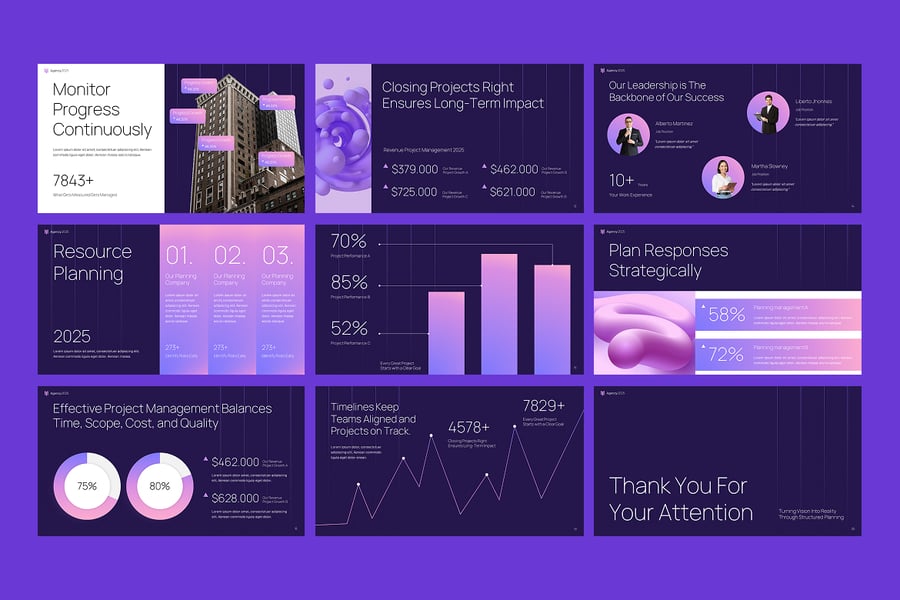 项目管理PPT模板 (PPTX)