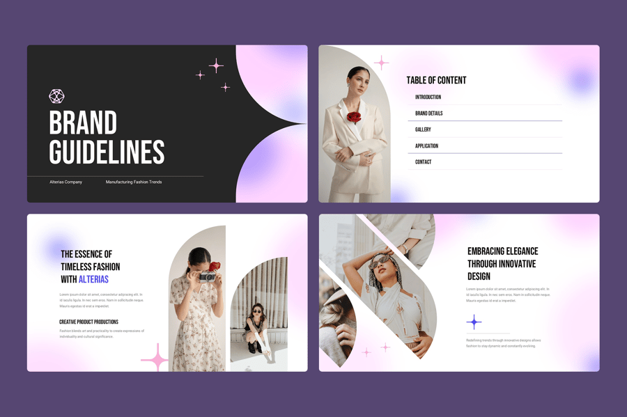 品牌指南PPT模板 (PPTX)