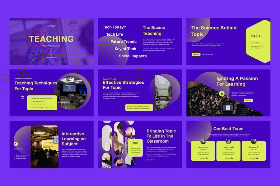 教育相关PPT模板 (PPTX)