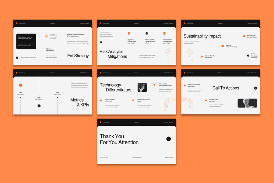 现代区块链PPT模板 (PPT,PPTX)