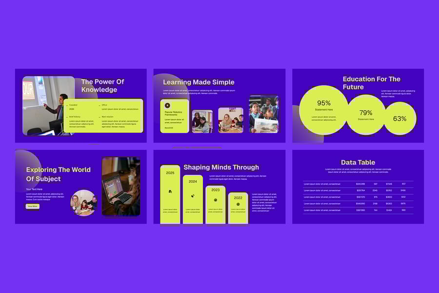 教育相关PPT模板 (PPTX)