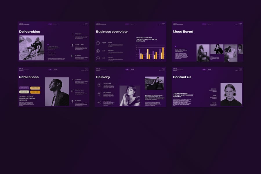 创意简短的PPT模板 (PPTX)