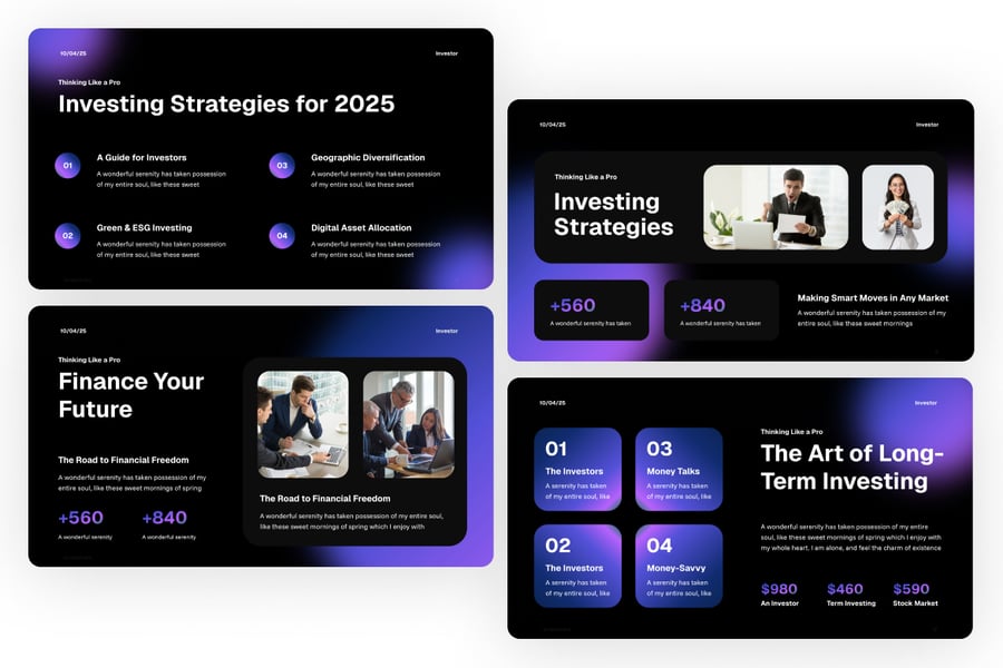 商业投资路演PPT模板 (PPTX)