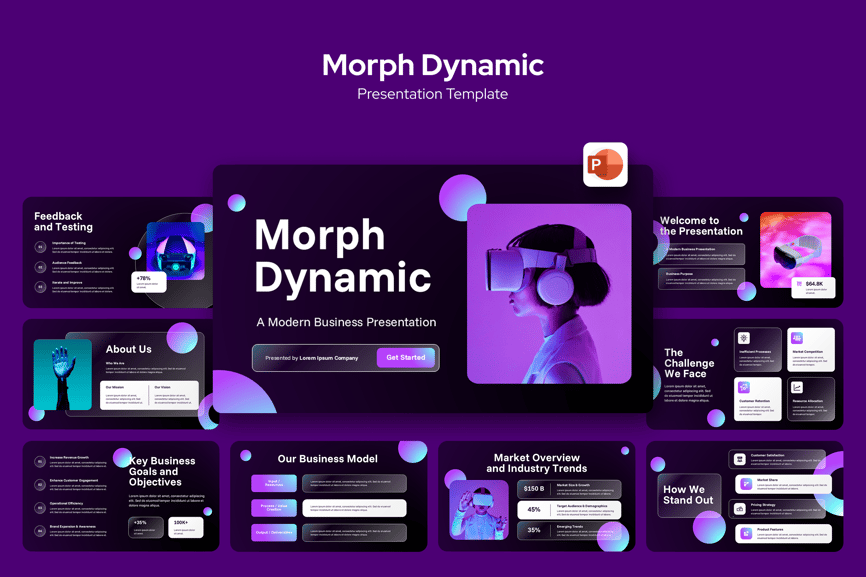 变形动态PPT模板 (PPTX)