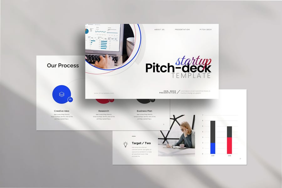 商业路演报告PPT模板 (PPTX)