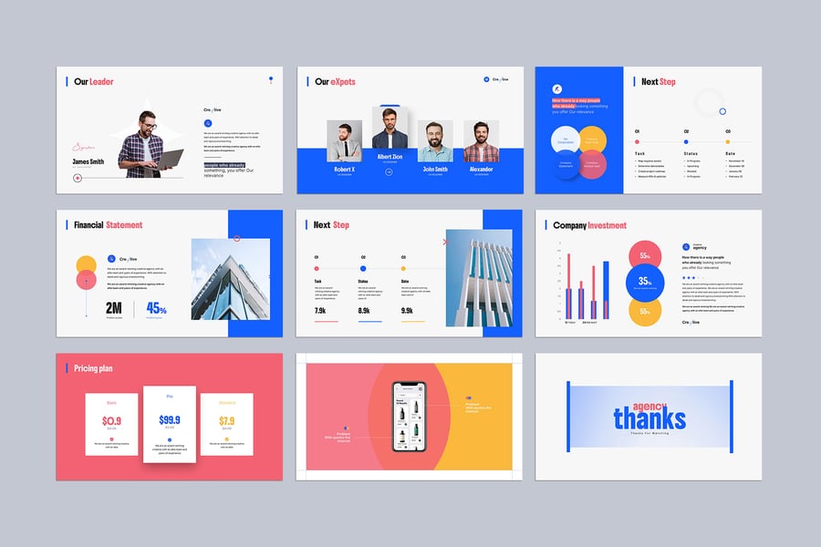 数字营销策略PPT模板 (PPTX)