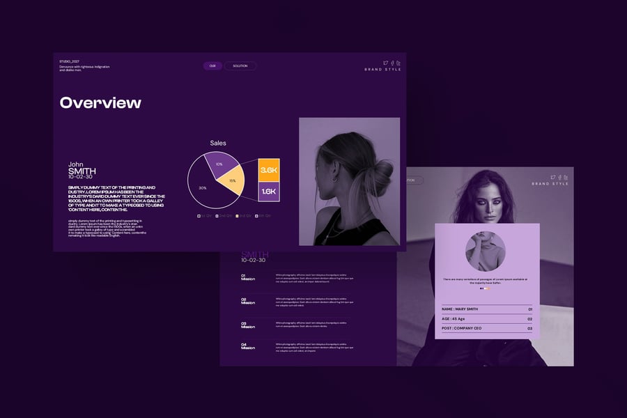 创意简短的PPT模板 (PPTX)