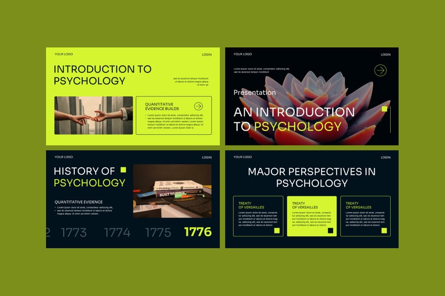 心理学PPT模板 (PPTX)