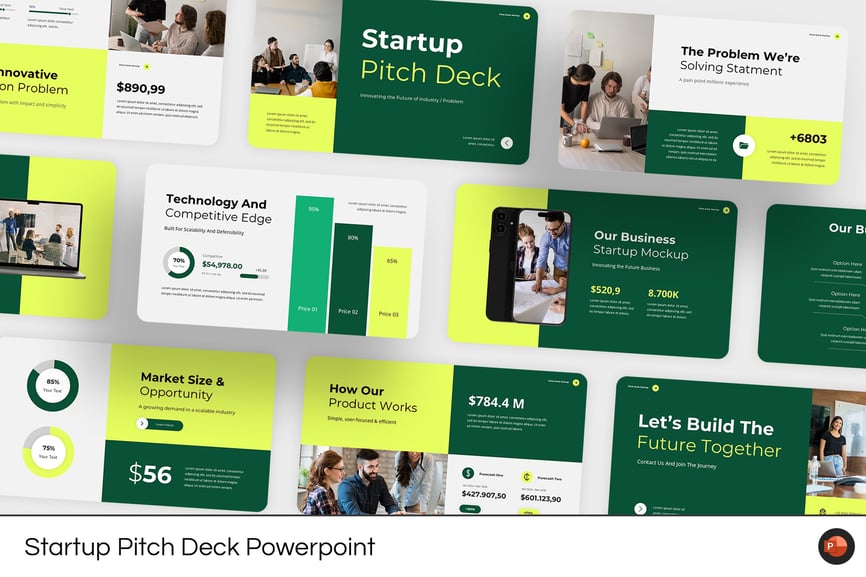 项目启动/路演PPT模板 (PPT,PPTX)