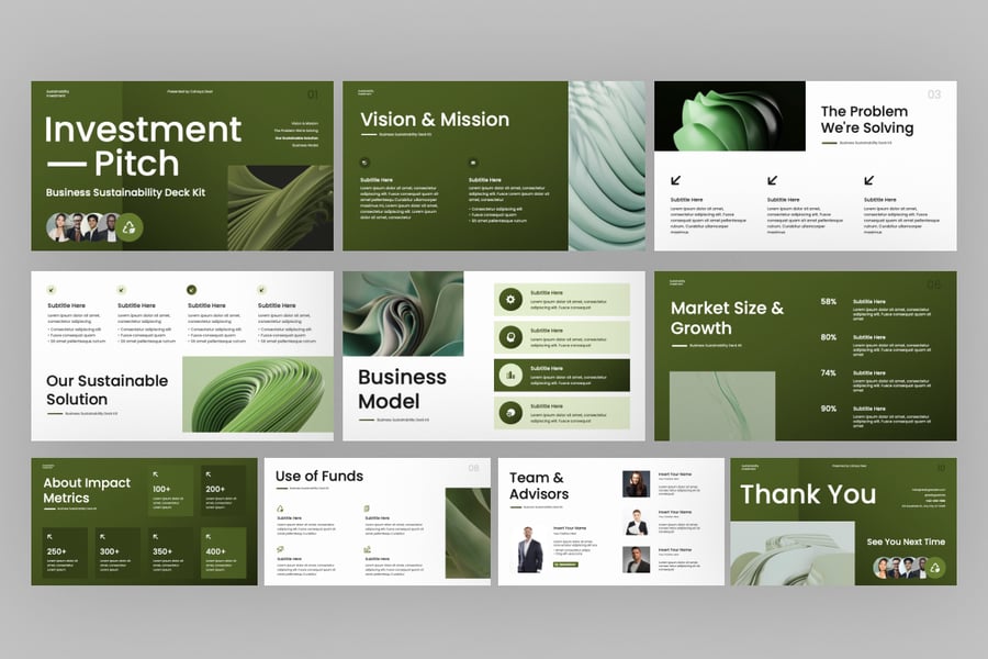 商业投资PPT模板 (PPTX)