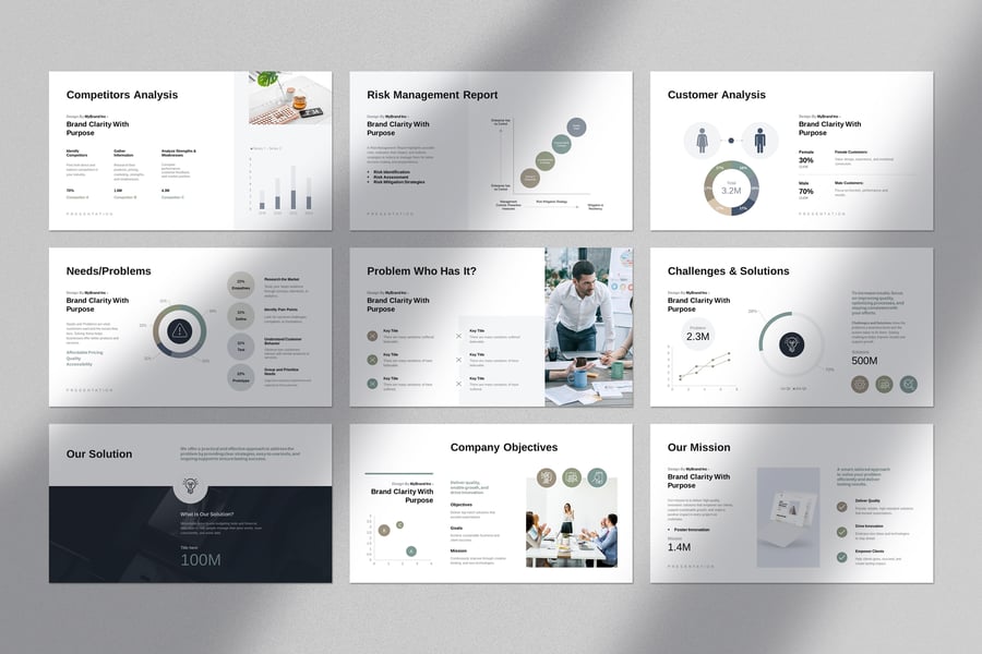 业务项目提案PPT模板 (PPTX)