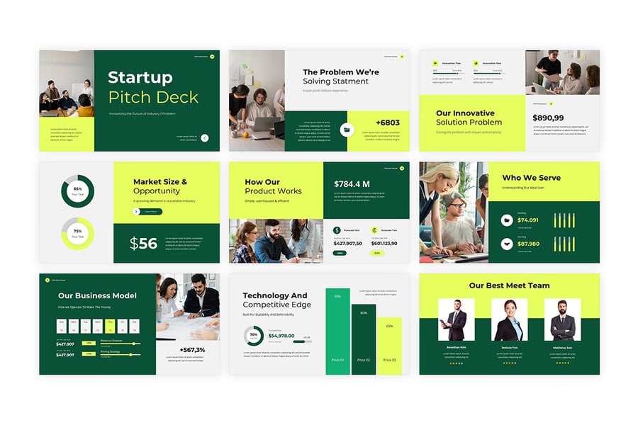 项目启动/路演PPT模板 (PPT,PPTX)