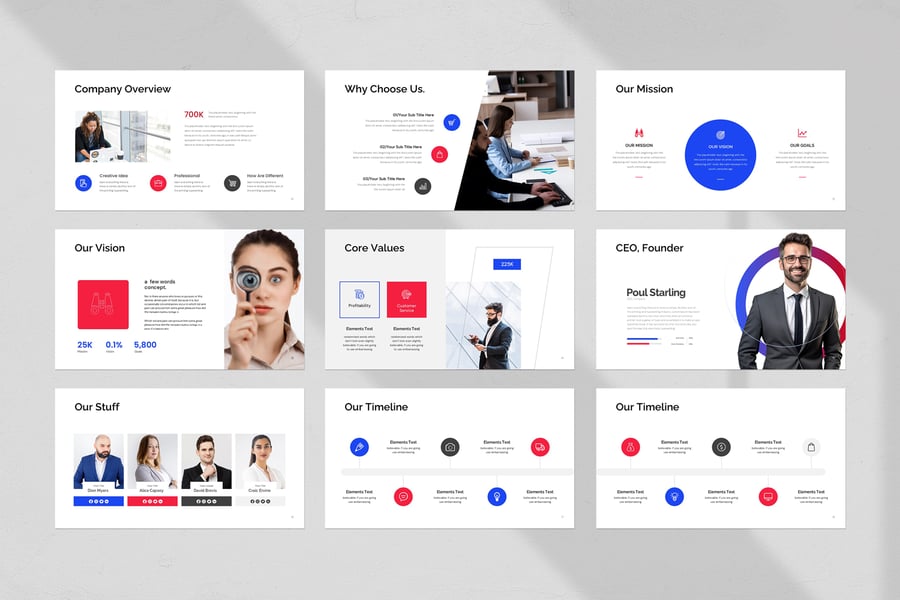 商业路演报告PPT模板 (PPTX)