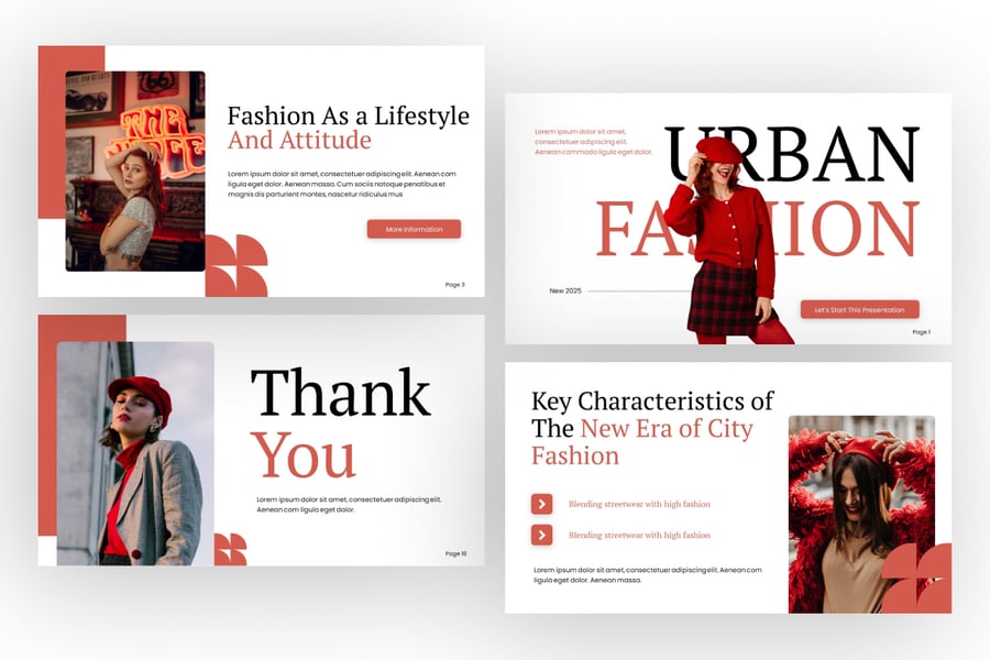 城市时尚报告PPT模板 (PPTX)