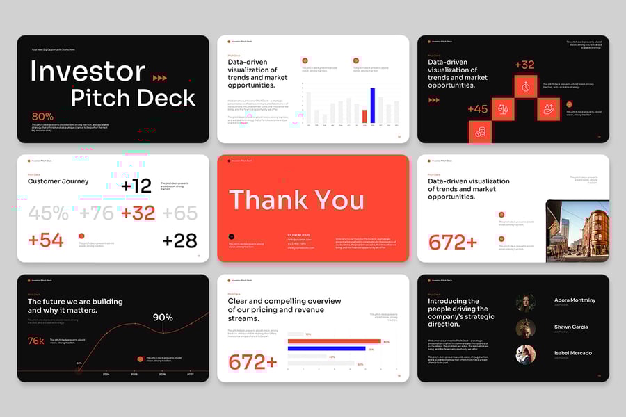 投资者路演主题演讲PPT模板 (PPTX)