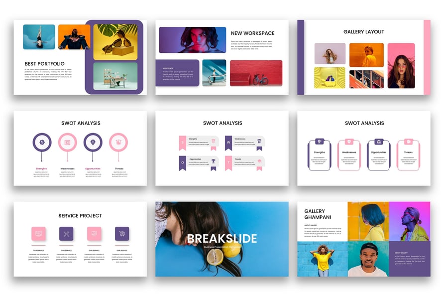 创意业务PPT模板 (PPTX)