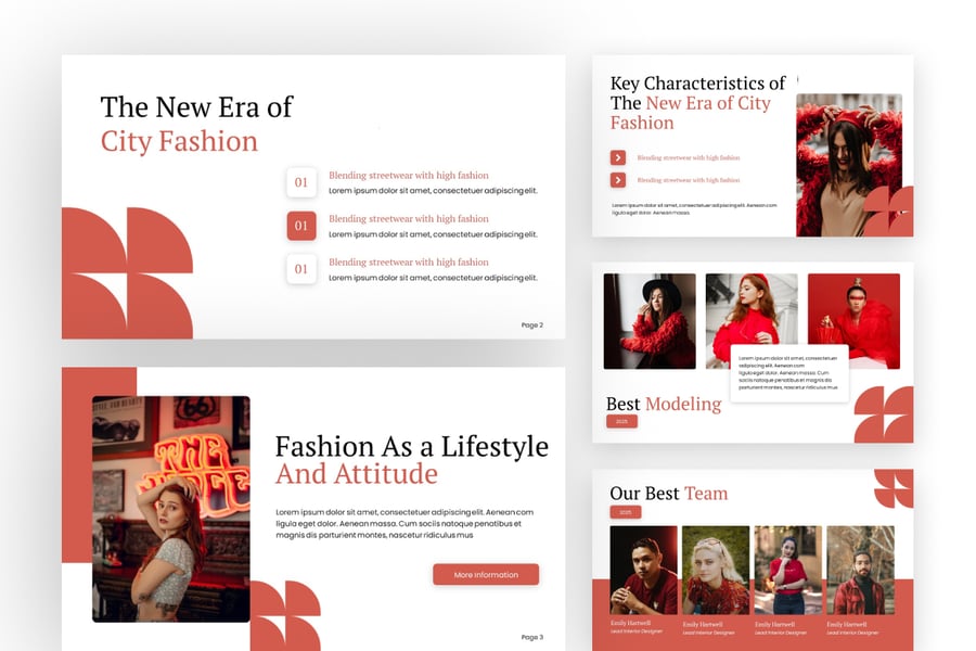 城市时尚报告PPT模板 (PPTX)