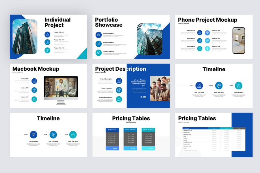 项目路演模板PPT模板 (PPTX)