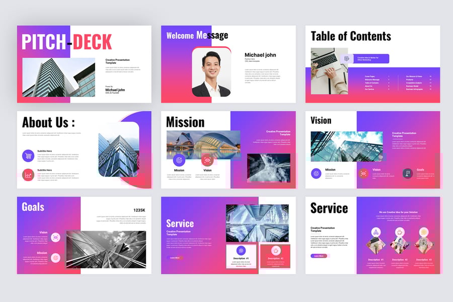 企业商务路演PPT模板 (PPTX)