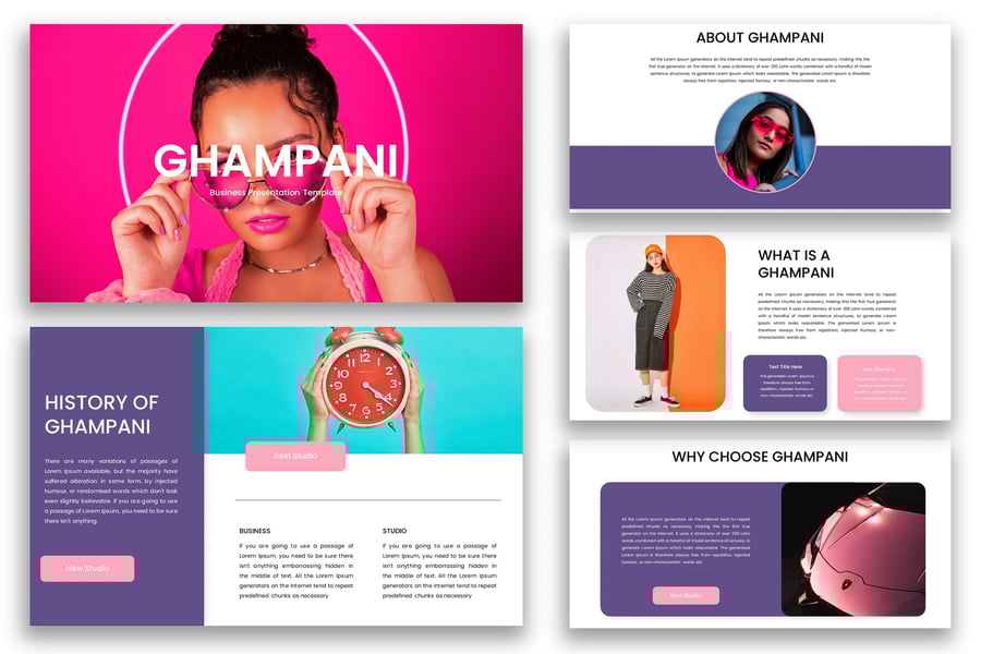 创意业务PPT模板 (PPTX)