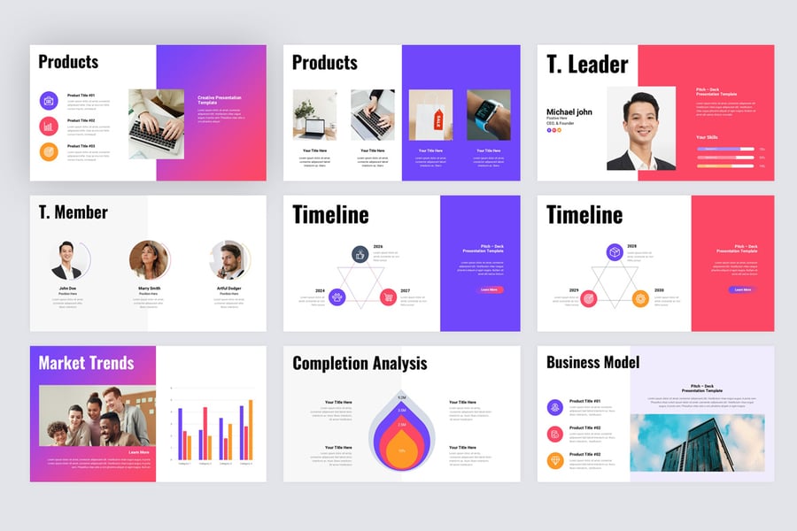 企业商务路演PPT模板 (PPTX)