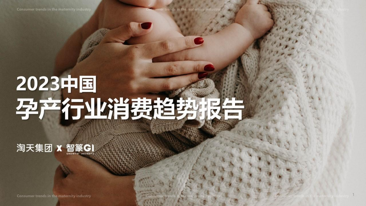 智篆：2023中国孕产行业消费趋势报告.pdf
